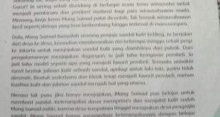 Mengapa usaha mang samad meningkatkan perekonomian warga