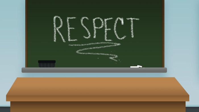 Respect student listen