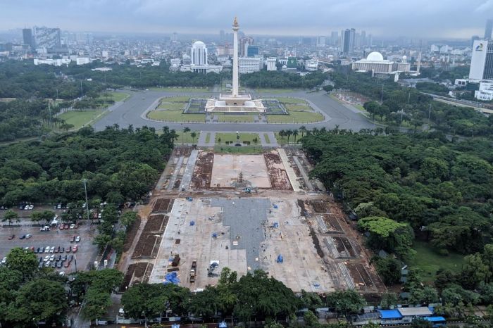 Monas monumen jakarta indonesia nasional indonesian landmark foto monument background tower wisata city taman build was