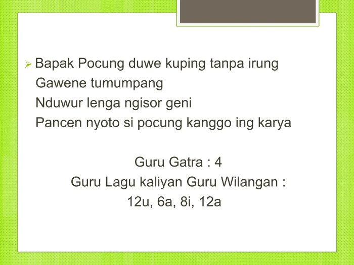 Guru gatra tembang pocung