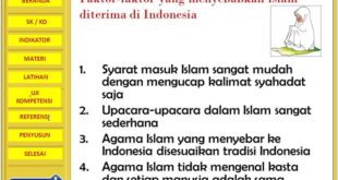 Faktor penyebab islam berkembang pesat di indonesia adalah