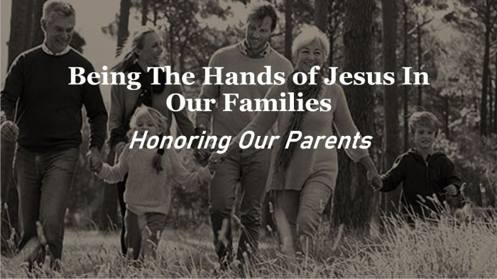 Honoring parents children loving fourth commandment chapter family review their ppt powerpoint presentation treat profound responsibilities respect environment give example