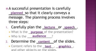 Mengapa perlu diadakan perencanaan dalam membuat slide presentasi