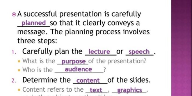 Mengapa perlu diadakan perencanaan dalam membuat slide presentasi