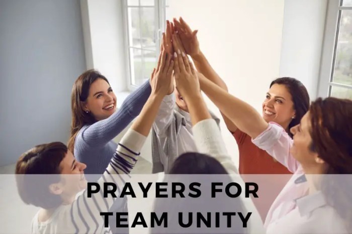 Unity team prayers prayer powerful among our believers global