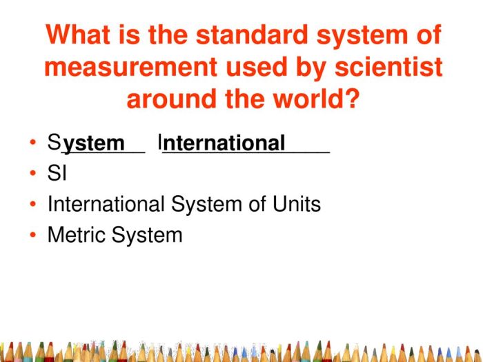 Measurement science