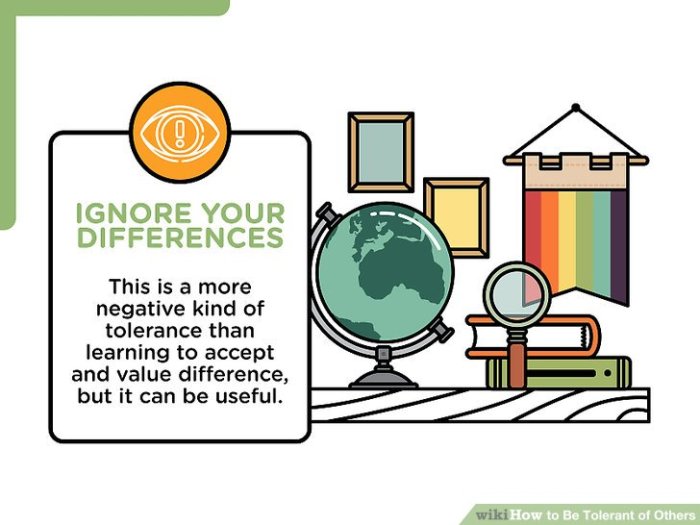 Tolerance advertisements