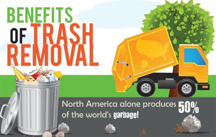 Waste disposal garbage removal recycling trash infographics rubbish inhabitat segregation