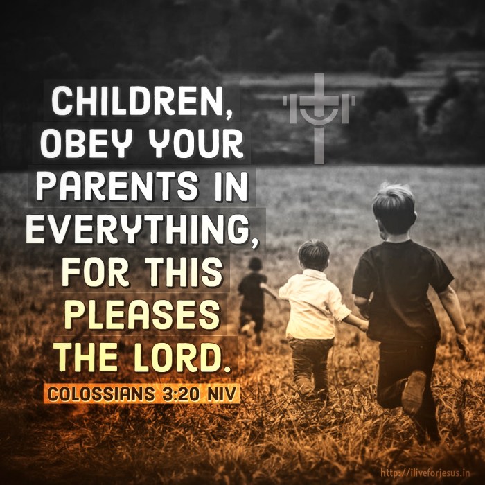 Obey parents children family ephesians god colour them right