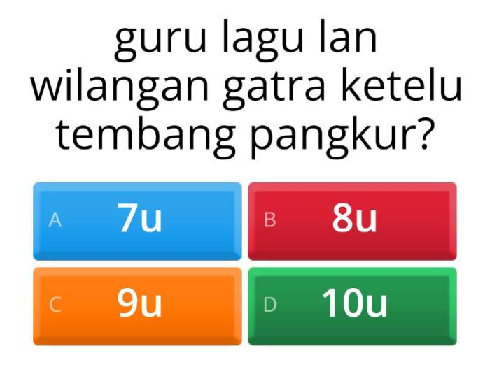 Guru gatra tembang pangkur