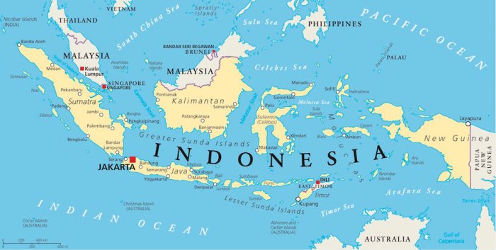 Map indonesia land expat overview geography economic references factors