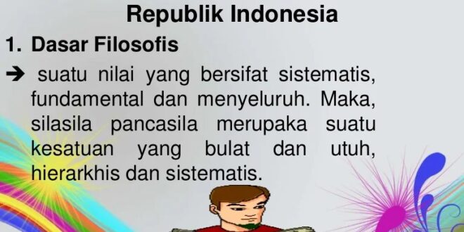 Pancasila negara dasar ideologi sila sebagai dalam makna kedudukan nilai terbuka hakikat materi butir kehidupan bernegara berbangsa implementasi pedoman kelahiran