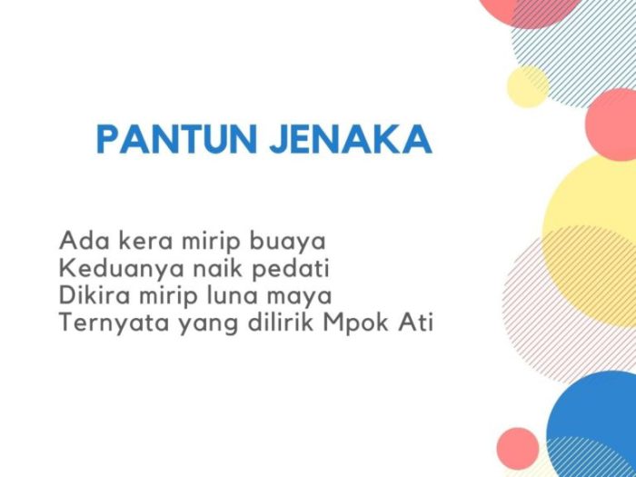 Pantun termasuk jenis puisi