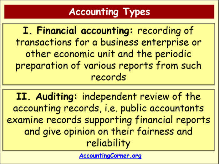 Accounting types accountants