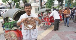 Tukang becak merupakan pekerjaan yang dilakukan di bidang