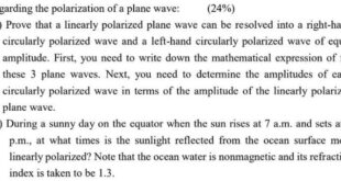 Wave polarization sign document full