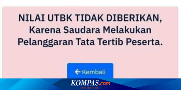 Ujian mandiri tanpa nilai utbk