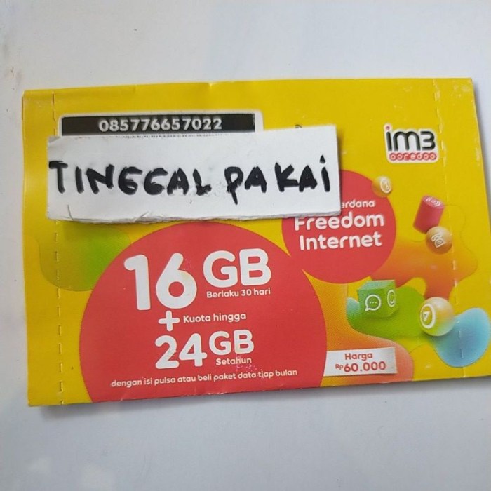 Kuota indosat tidak bisa digunakan