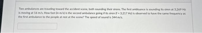 Ambulance siren sound