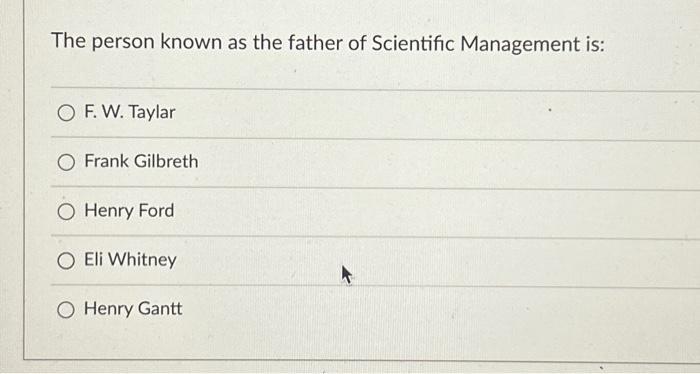 Tokoh yang mendapat sebutan bapak manajemen ilmiah adalah