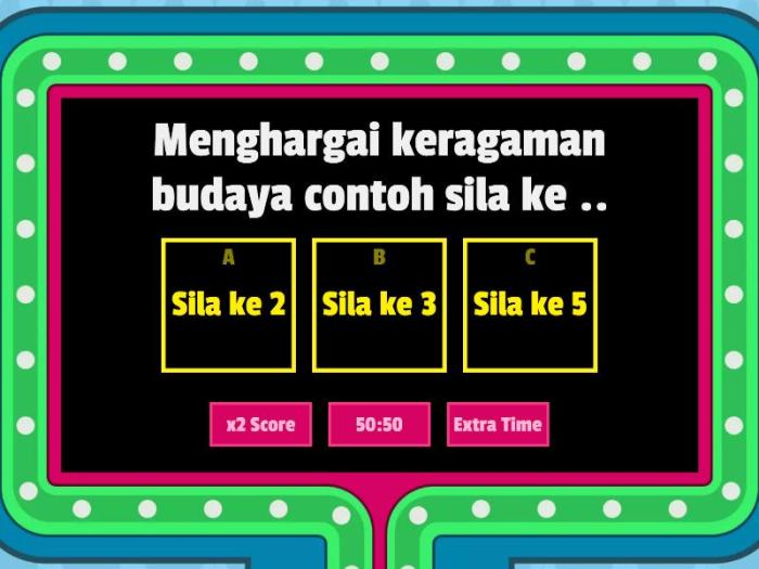 Pertanyaan tentang pendidikan pancasila