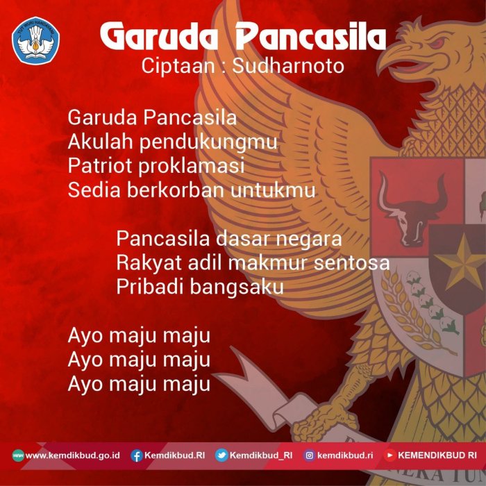 Garuda pancasila termasuk lagu