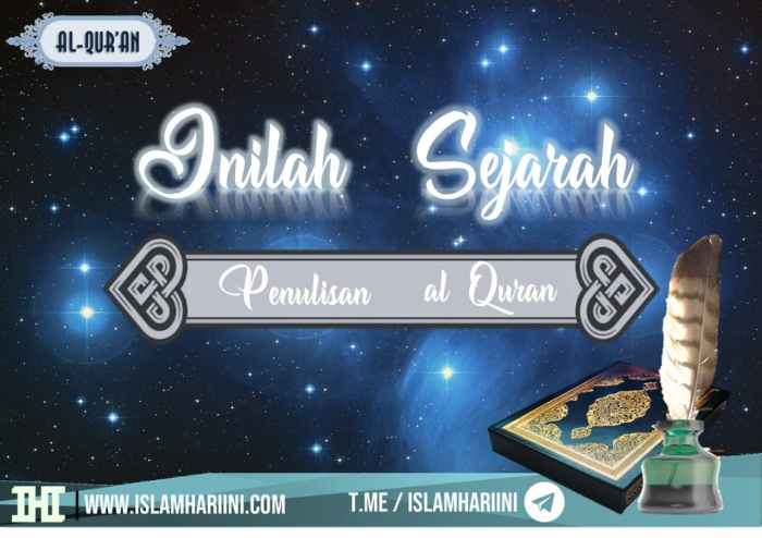 Menulis al quran dimulai dari