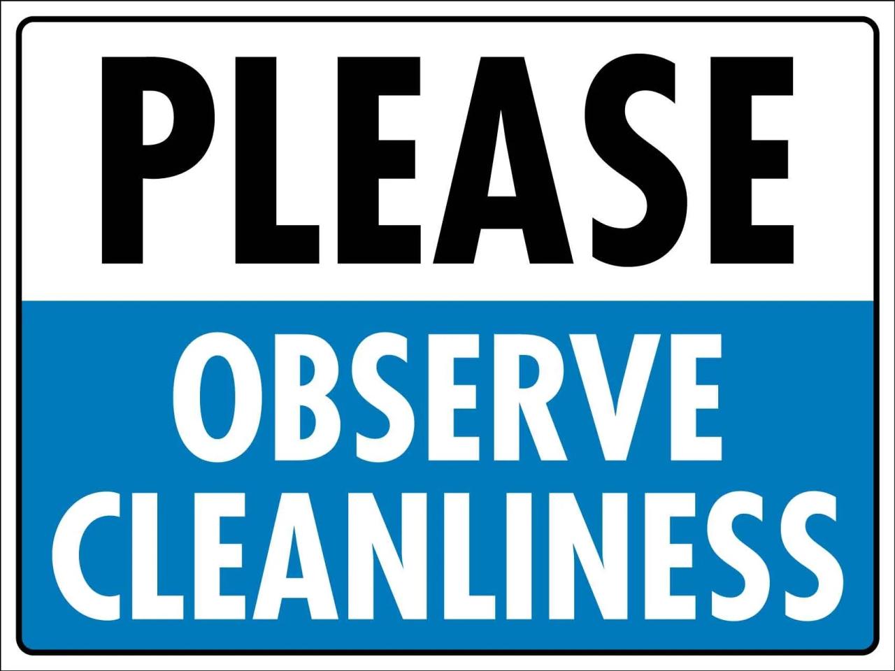 Cleanliness