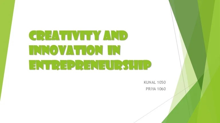 Creativity entrepreneurship