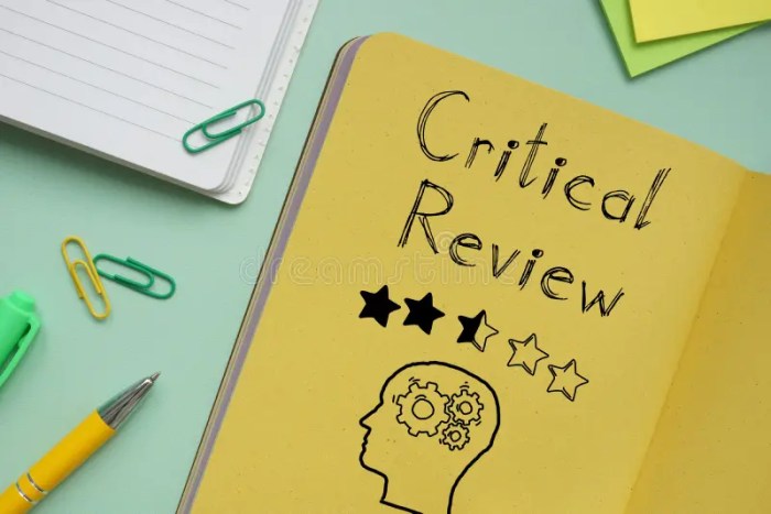 What critical review write blog