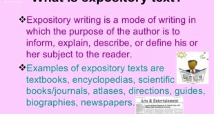 Expository texts essay