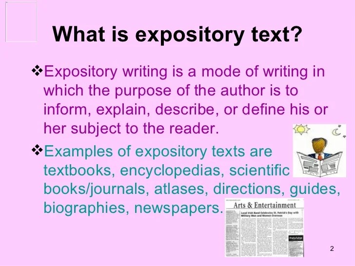 Expository texts essay