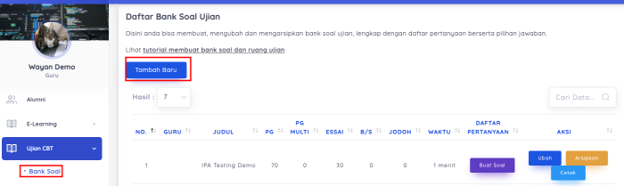 Ujian mandiri yang tidak menggunakan nilai utbk