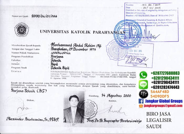 Legalisir ijazah di dinas pendidikan