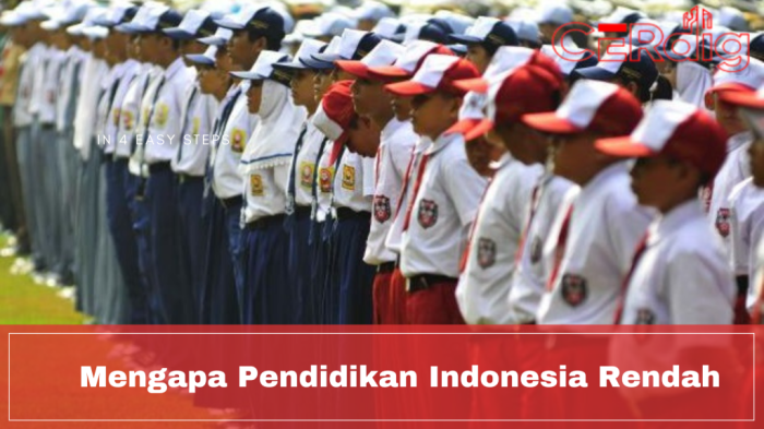 Cara mengatasi rendahnya tingkat pendidikan di indonesia