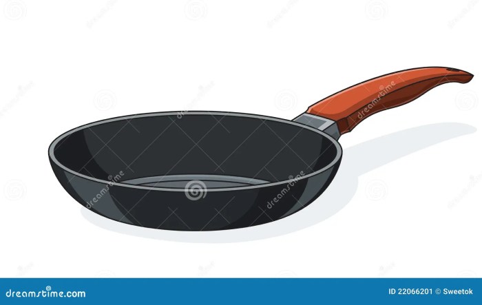 Handle pan stock clipping path background white