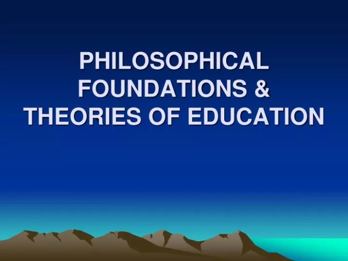 Foundations philosophical