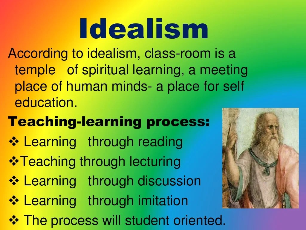 Idealism aims