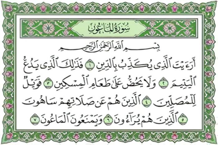 Mengapa surat al maun disebut surat makkiyah