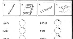 Classroom school things worksheets worksheet work matching objects topic printable match tracing activity bag word via picture pencil blog chair