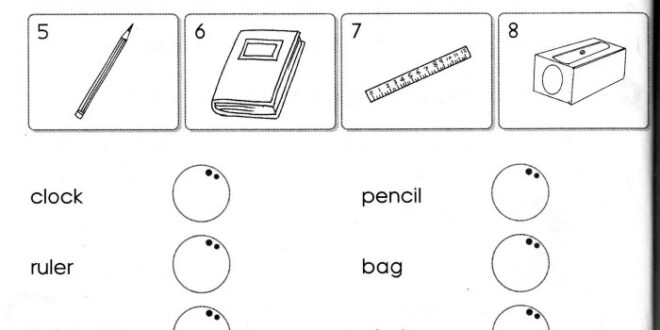 Classroom school things worksheets worksheet work matching objects topic printable match tracing activity bag word via picture pencil blog chair