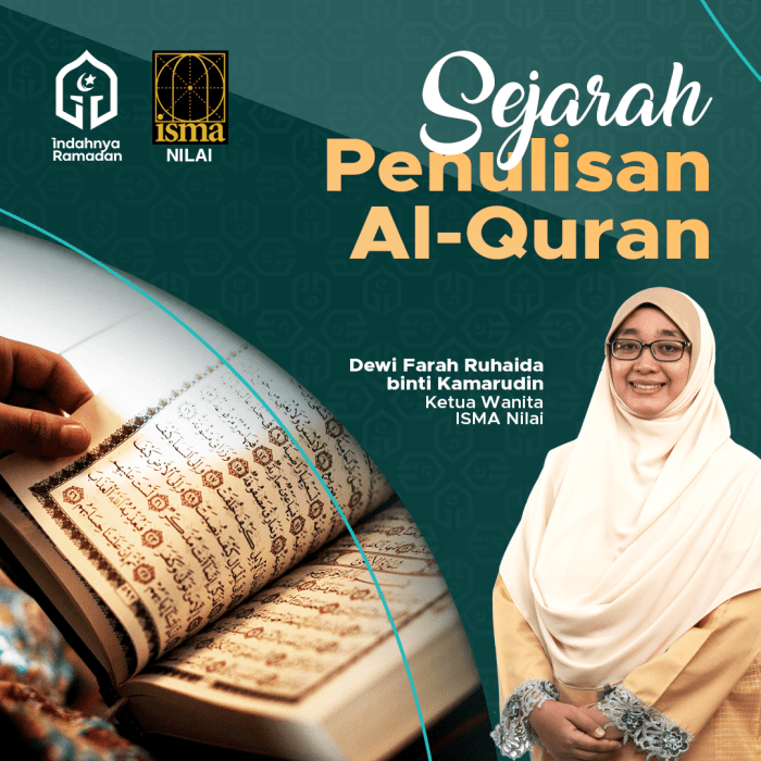 Menulis al quran dimulai dari