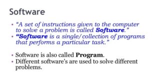 Software consists