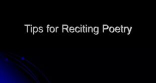 Reciting poetry recitation illustrate