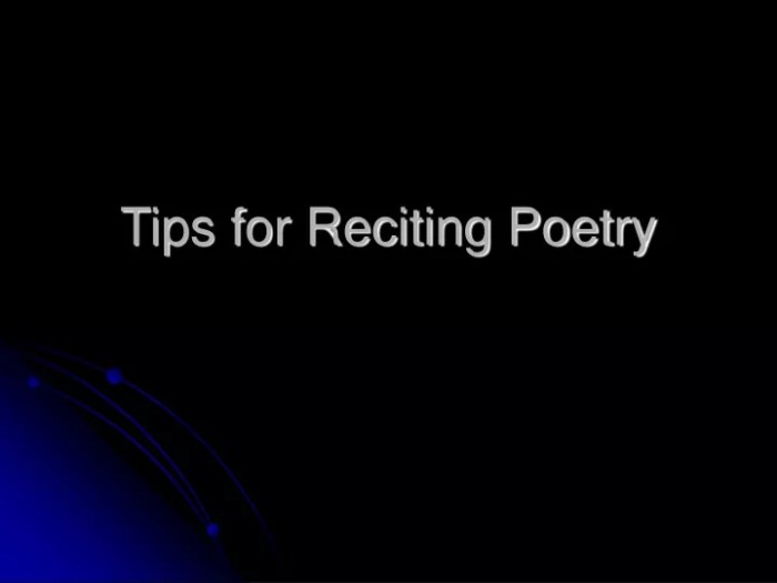 Reciting poetry recitation illustrate