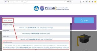 Cara mengecek kampus yang terdaftar di dikti