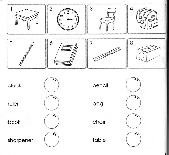 100 benda yang ada di sekolah dalam bahasa inggris